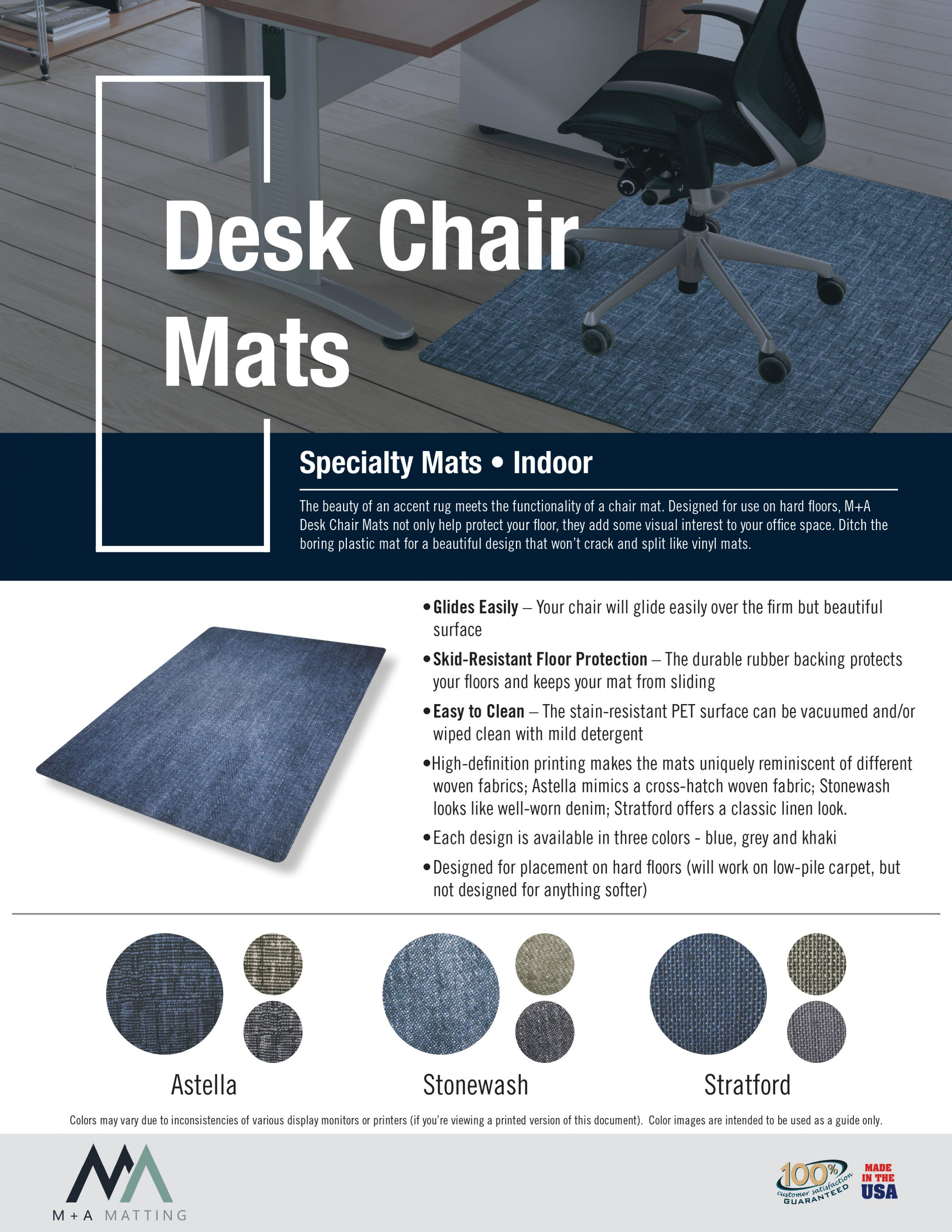 Tapis de bureau M+A